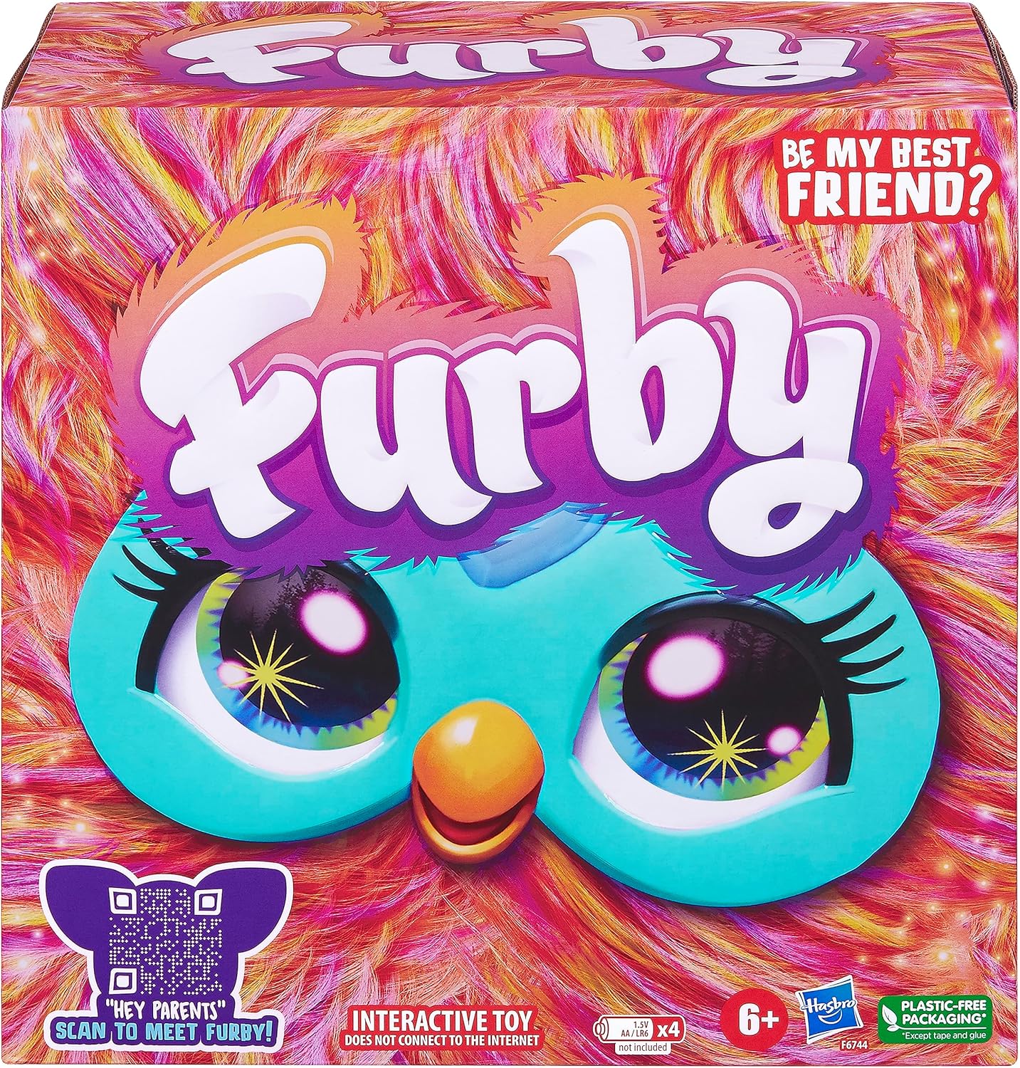 Furby, 15 Fashion Accessories, Interactive Plush Toys for 6 Year Old Girls & Boys & Up, Voice Activated Animatronic 24Hr Smart
